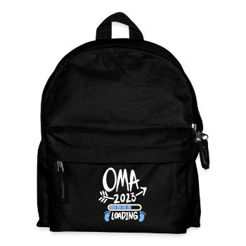 Oma 2023 - Werdende Oma 2023 - Kinder Rucksack - Schwarz - Vorne