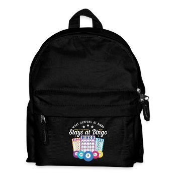 Bingo - what happens at bingo stays at bingo - Kids' Backpack - black - Front