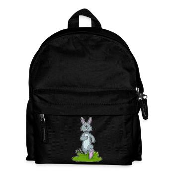 Hase Jogger Joggen Sport - Kinder Rucksack - Schwarz - Vorne