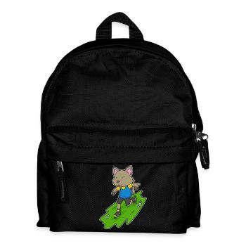 Cat Inline skating Inline skates - Kids' Backpack - black - Front