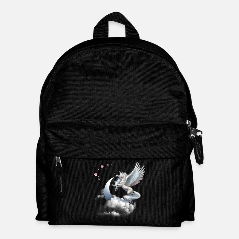 Einhorn Geschenk- Einhorn Tshirt - Kinder Rucksack - Schwarz