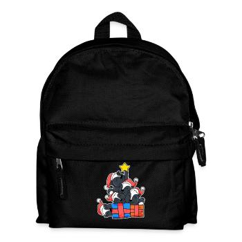 Skunks Christmas Christmas tree skunk - Kids' Backpack - black - Front