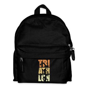 Événement de triathlon amusant - Sac à dos Enfant - noir - Devant