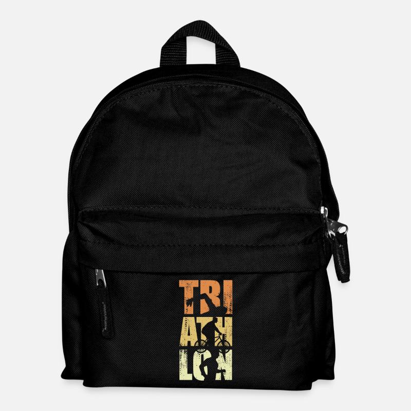 Événement de triathlon amusant - Sac à dos Enfant - noir