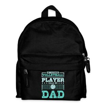 My favorite volleyball player calls me dad - Kids' Backpack - black - Front