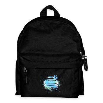 Splash Art Sports d’hiver Ice Curling Stone - Sac à dos Enfant - noir - Devant