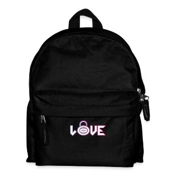 Love Lock Neon Outline - Kids' Backpack - black - Front
