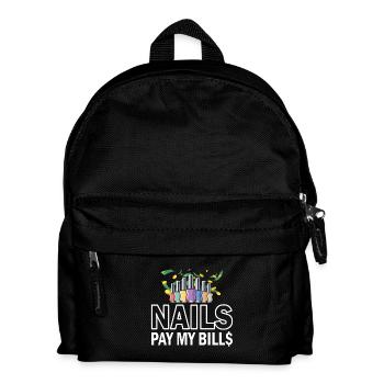 Nails Pay My Bills Manicure - Kids' Backpack - black - Front