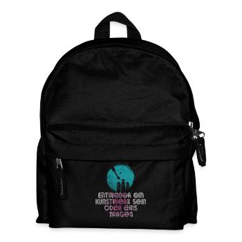 Soit une œuvre d’art Être un créateur d’ongles - Sac à dos Enfant - noir - Devant