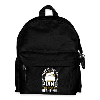 Motivation Piano - Kids' Backpack - black - Front