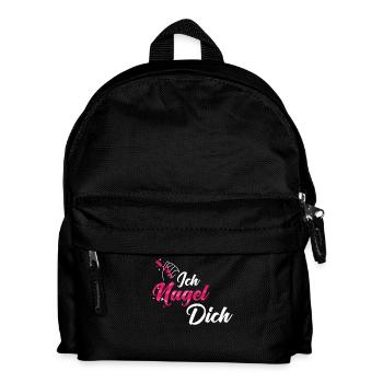 Ich Nagel Dich Nageldesignerin - Kinder Rucksack - Schwarz - Vorne