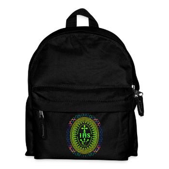 Jesus, Jesus Christus, IHS Jesuiten, Jesuitenorden - Kinder Rucksack - Schwarz - Vorne