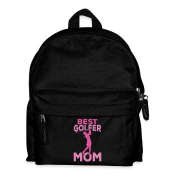 Mom Golfer - Kids' Backpack - black - Front