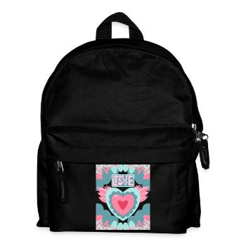 Love Saying, True-Love, Valentine's Day Motif - Kids' Backpack - black - Front