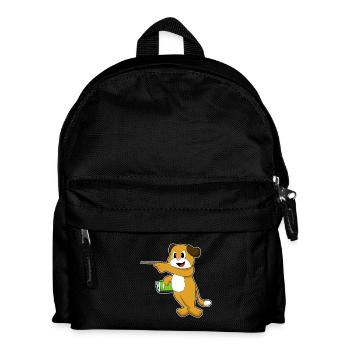 Dog Teacher Pointer Stick School - Kids' Backpack - black - Front