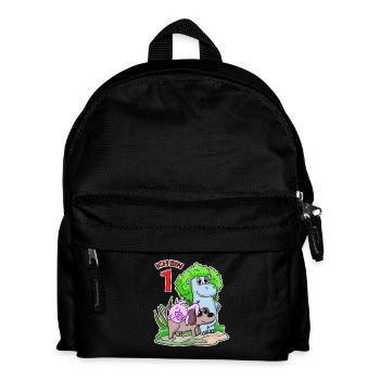 1. Geburtstag Niedliche Tiere 1 Jahr alt - Kinder Rucksack - Schwarz - Vorne