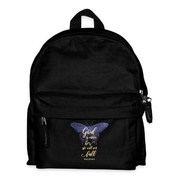 Bible verse Christian motif - Kids' Backpack - black - Front