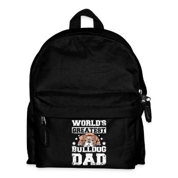 World's greatest english bulldog dad - Kids' Backpack - black - Front