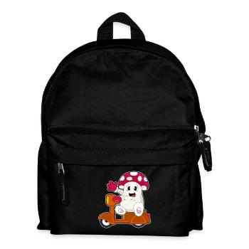 Pilz Motorroller - Kinder Rucksack - Schwarz - Vorne