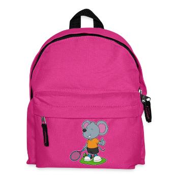 Raquette de tennis souris - Sac à dos Enfant - fuchsia - Devant