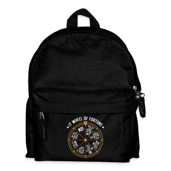 IT Support Wheel of Fortune Service Desk IT Helpdesk Nerd - Kids' Backpack - black - Front