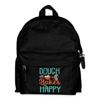 Dough What Bakes You Happy Bakery - Kids' Backpack - black - Front