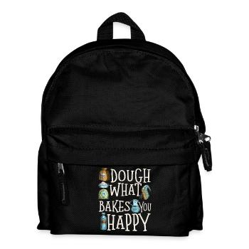 Dough What Bakes You Happy Bakery - Kids' Backpack - black - Front
