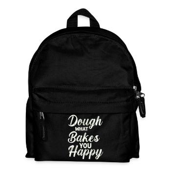 Dough What Bakes You Happy Bakery - Kids' Backpack - black - Front