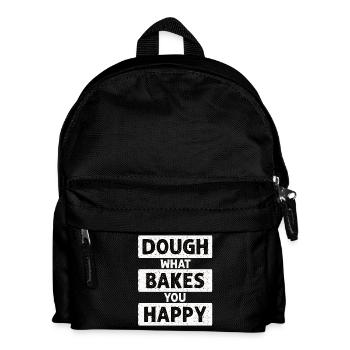 Dough What Bakes You Happy Bakery - Kids' Backpack - black - Front