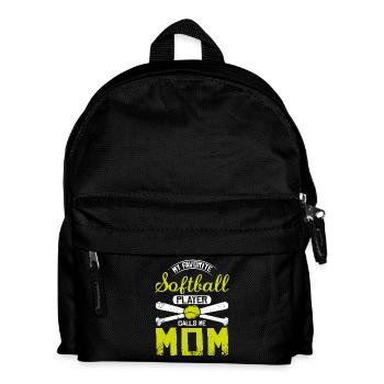 Ma joueuse de softball préférée m’appelle maman - Sac à dos Enfant - noir - Devant