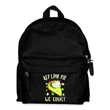 Key Lime Pie we crust - Kids' Backpack - black - Front