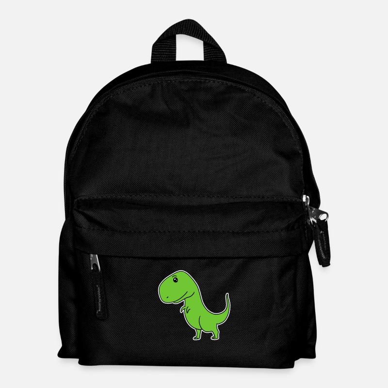 Dinosaurier Grün - Kinder Rucksack - Schwarz