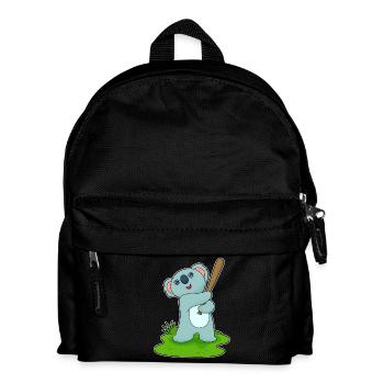 Koala Baseball Batte de baseball - Sac à dos Enfant - noir - Devant
