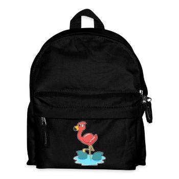 Flamingo Shark Fins - Kids' Backpack - black - Front
