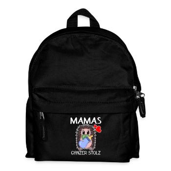 Baby Geburt Schwanger Babyspruch Sprüche - Kinder Rucksack - Schwarz - Vorne