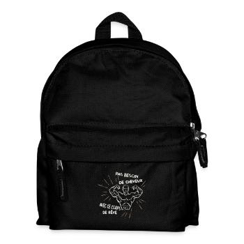Pas besoin de cheveux avec ce corps de rêve - Sac à dos Enfant - noir - Devant