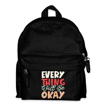 Alles wird gut - Kinder Rucksack - Schwarz - Vorne