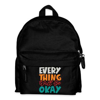 Alles wird gut - Kinder Rucksack - Schwarz - Vorne