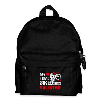 My Trial bike is my Valentine - Kids' Backpack - black - Front