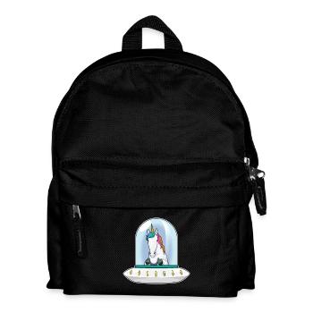 Vaisseau spatial Licorne Espace - Sac à dos Enfant - noir - Devant