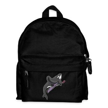 Killer Whale Hairdresser Comb - Kids' Backpack - black - Front