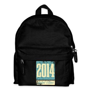 2014 Geboren Geburtstag Geburtsjahr - Kinder Rucksack - Schwarz - Vorne