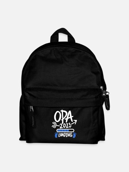 Opa 2023 loading - Opa werden - Bald Opa - Kinder Rucksack - Schwarz