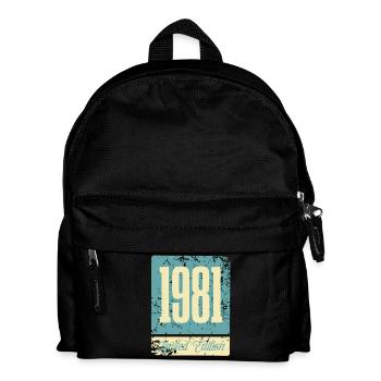 1981 Anniversaire de naissance Année de naissance - Sac à dos Enfant - noir - Devant