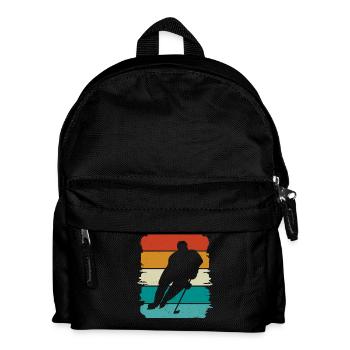 Eishockey - Kinder Rucksack - Schwarz - Vorne