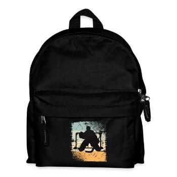 Eishockey - Kinder Rucksack - Schwarz - Vorne