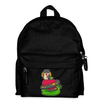 Schlange Apfel  - Kinder Rucksack - Schwarz - Vorne