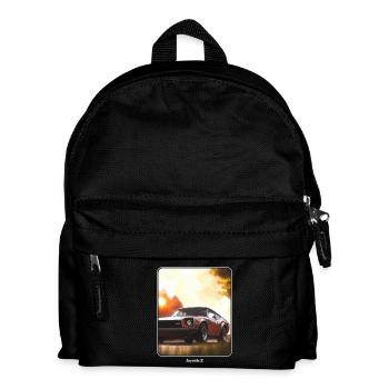 japanisches Auto - der Joyride Z - JDM - Kinder Rucksack - Schwarz - Vorne
