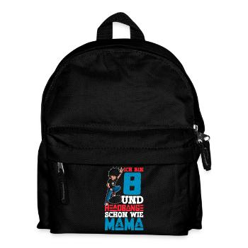 Ich bin 8 - Jungen Rocker - Kinder Rucksack - Schwarz - Vorne