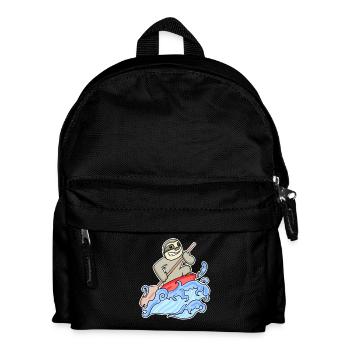 Stand Up Paddling Sloth - Kids' Backpack - black - Front